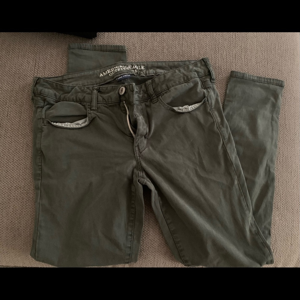 American eagle olive jeggings